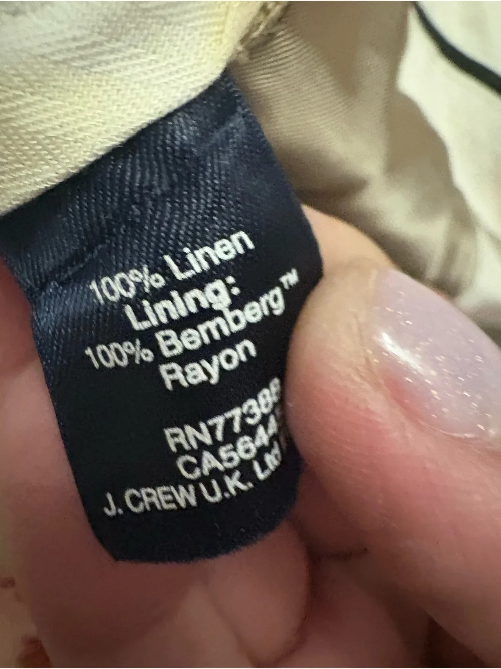 Bundle 2 for $30. J. Crew Ludlow Linen Trousers in Beige. Waist 35.